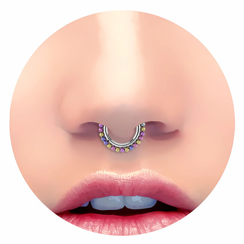 Кольцо-кликер Crown Benzin 1.2 мм (16 G) фото 3